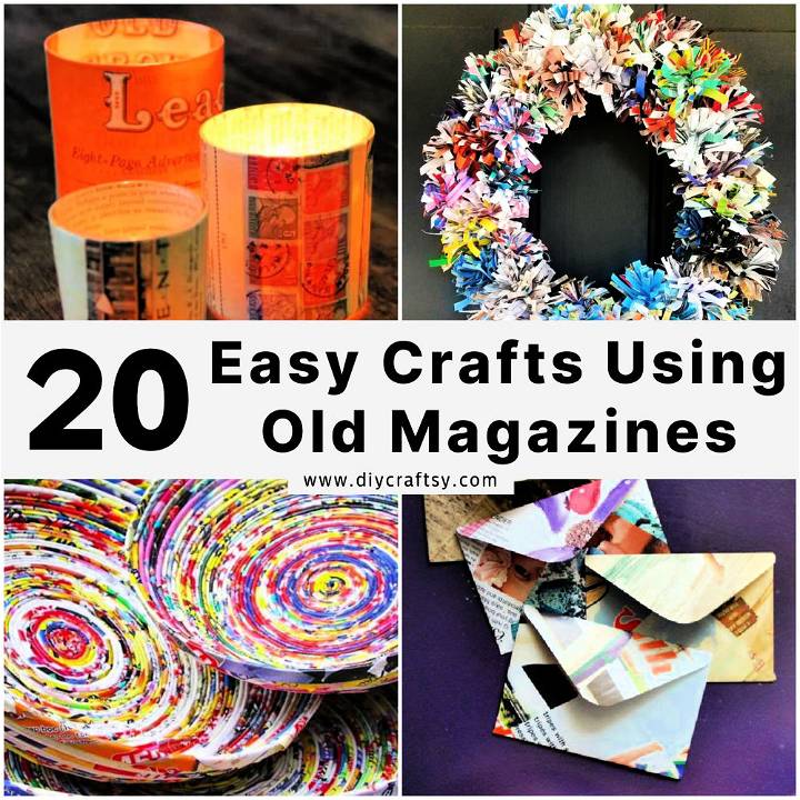 crafts using old magazines