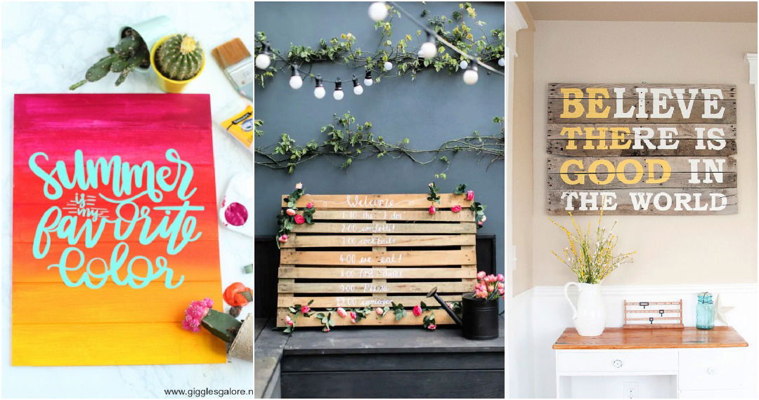 20 DIY Wood Pallet Sign Ideas (Make Pallet Signs)