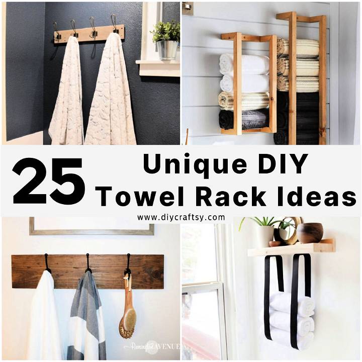 diy towel rack ideas