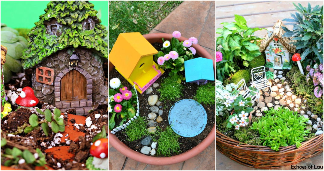 30 DIY Fairy Garden Ideas (How to Make Fairy Gardens)