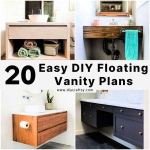 20 DIY Floating Vanity Plans for Your Bathroom to Build