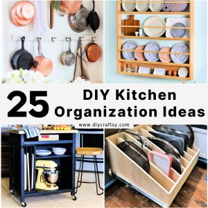 25 Cheap DIY Kitchen Organization Ideas for Storage