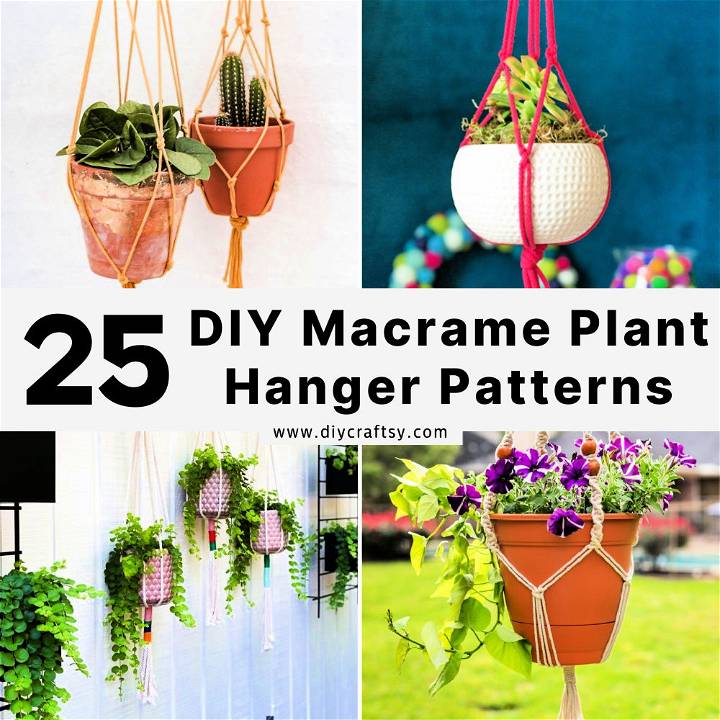 macrame plant hanger patterns