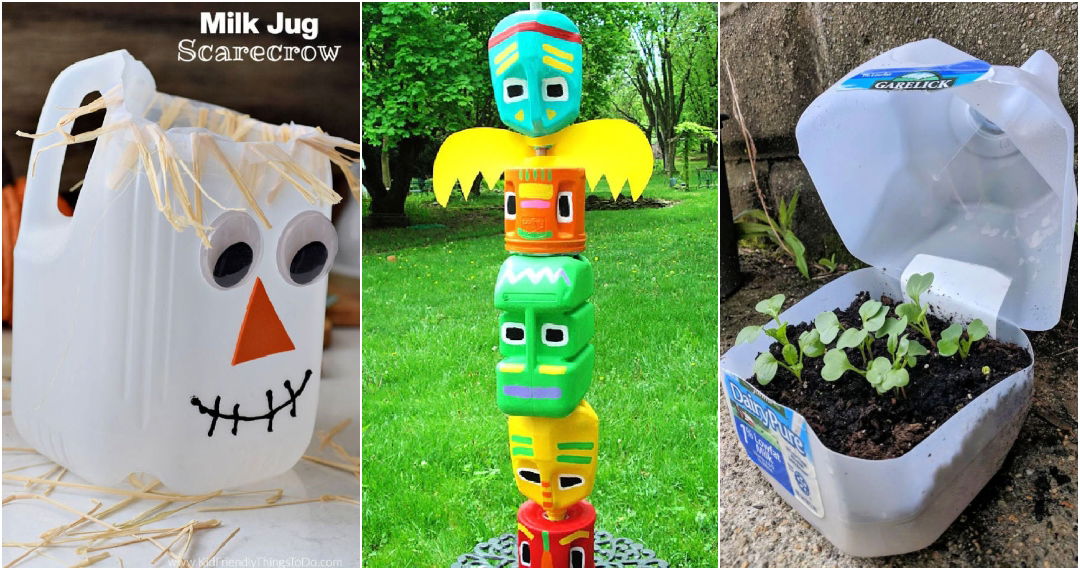 20 Milk Jug Crafts to Try (DIY Milk Jug Projects)