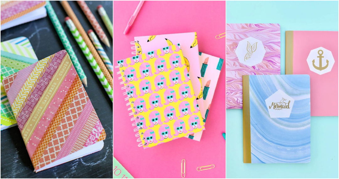 15 Cute DIY Notebook Cover Design Ideas (How To)