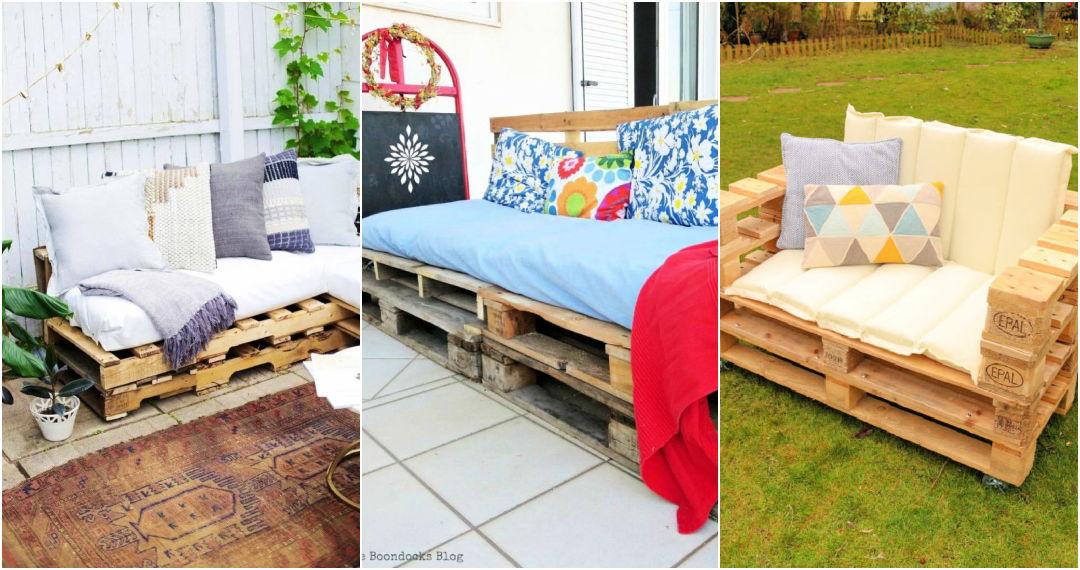 20 Easy DIY Pallet Couch Ideas (How To Make a Pallet Sofa)