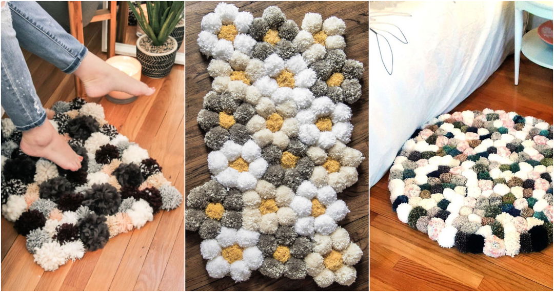 15 DIY Pom Pom Rug Ideas To Make Your Own