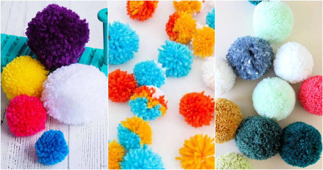How to Make a Pom Pom (20 DIY Yarn Pom Pom Ideas)