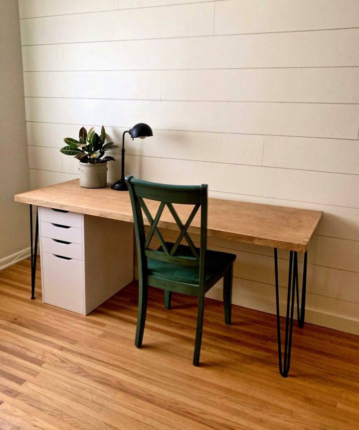 Build a Mid Century Plywood Desk Under $100