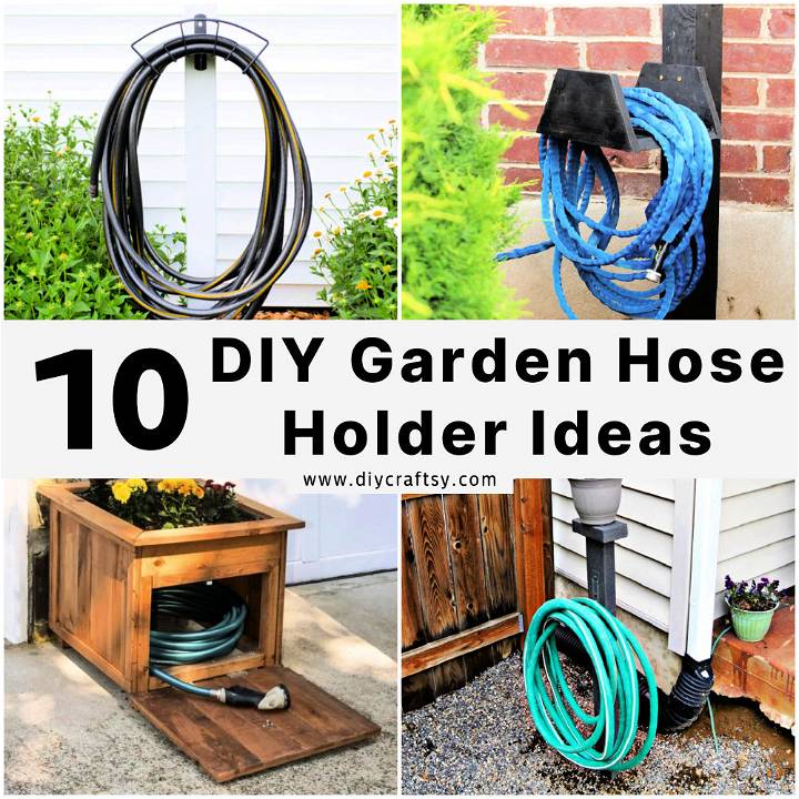 DIY garden hose holder ideas