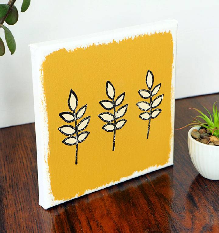 Make Your Own Hand Stamped Canvas