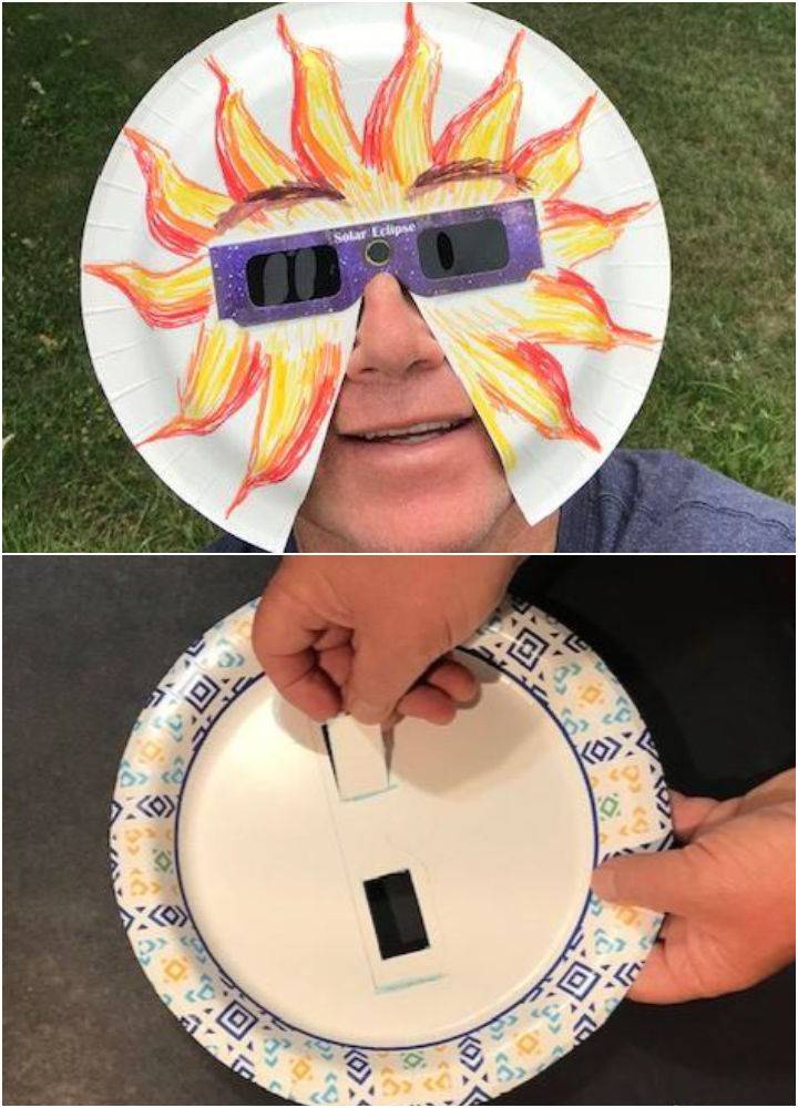Homemade Paper Plate Solar Eclipse Glass
