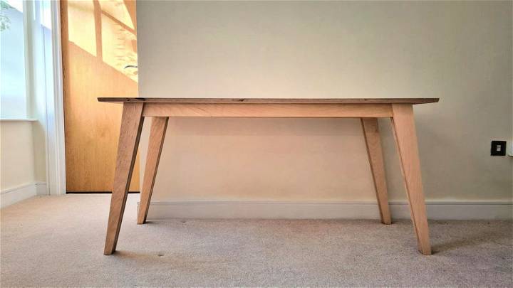Simple DIY One Plywood Sheet Desk
