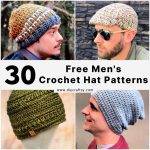 30 Mens Crochet Hat Patterns (Free Beanie Pattern)