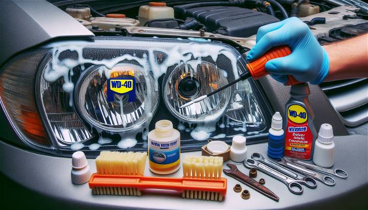 diy headlight restoration with wd 40 and toothpaste