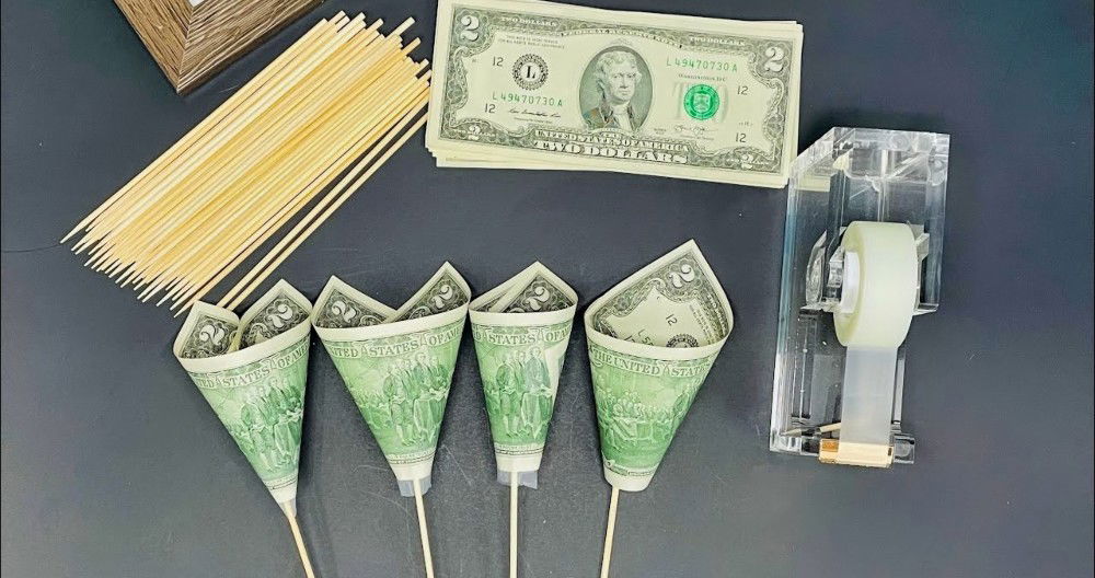 diy money bouquet