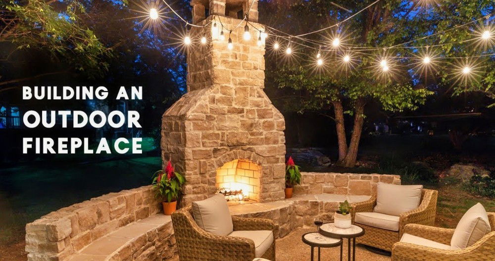 diy outdoor fireplace