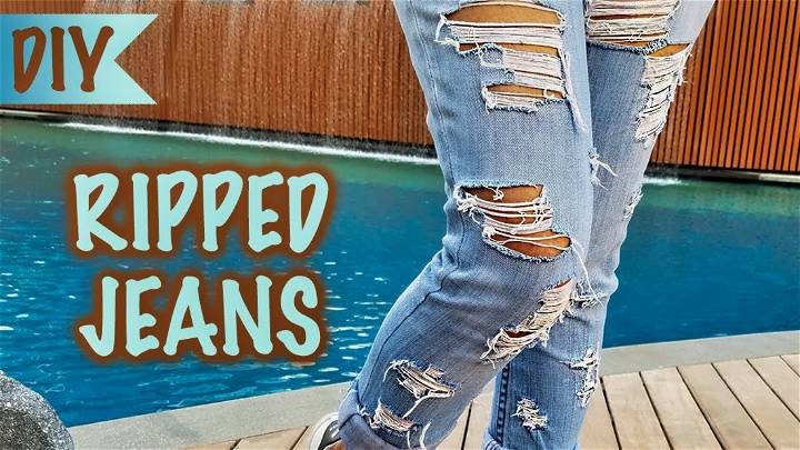 diy ripped jeans