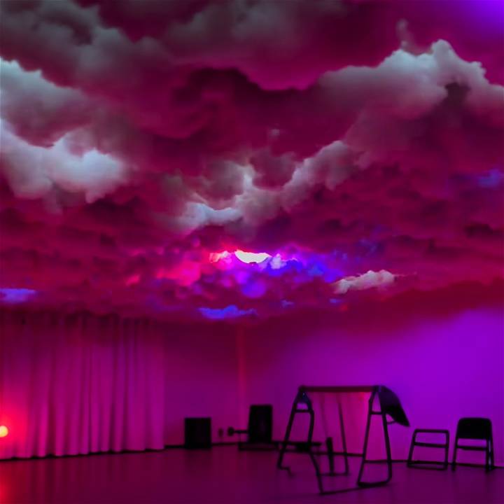 diy tiktok inspired cloud ceiling