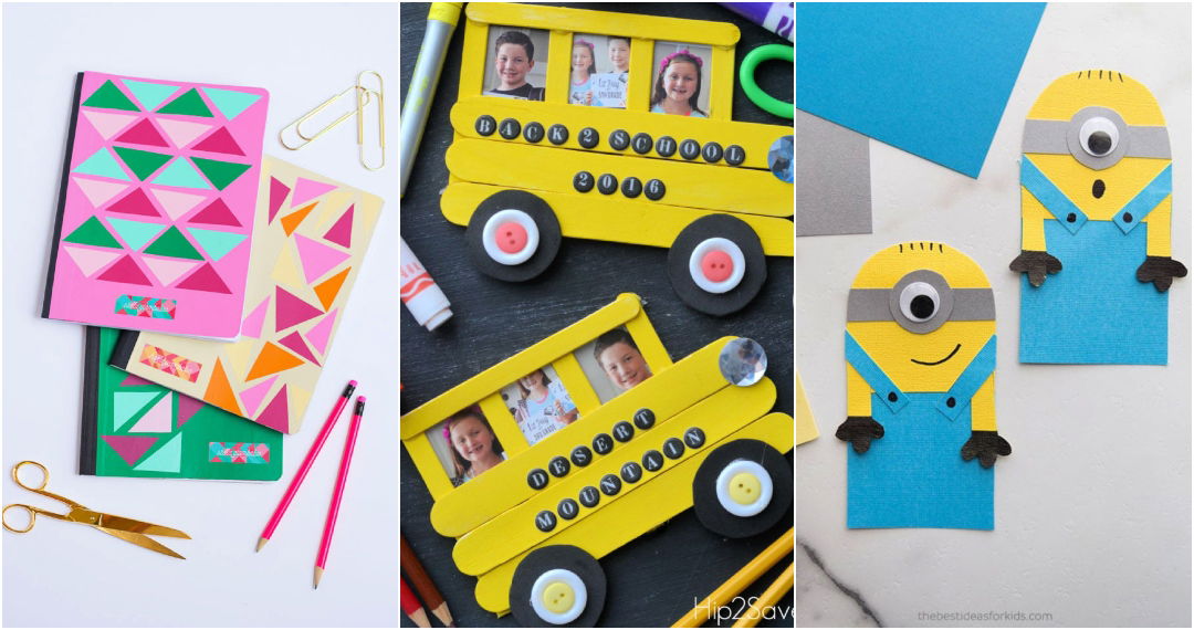 25 Easy Back to School Crafts for Kids fo All Ages