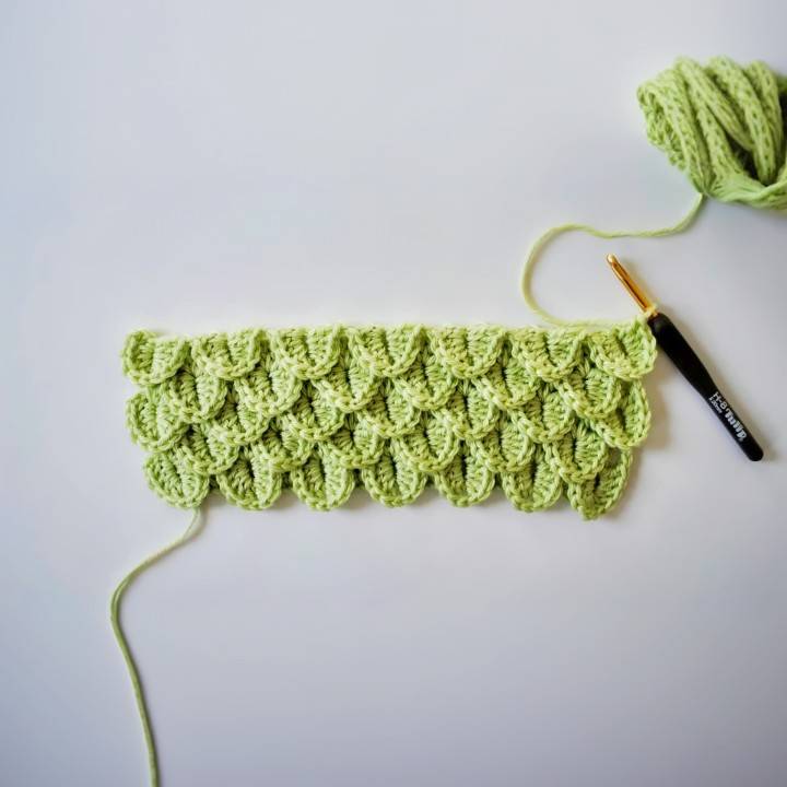 easy crochet crocodile stitch