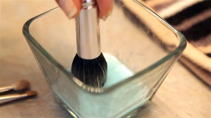 homemade makeup brush cleaner