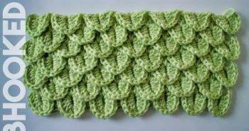 how to crochet crocodile stitch