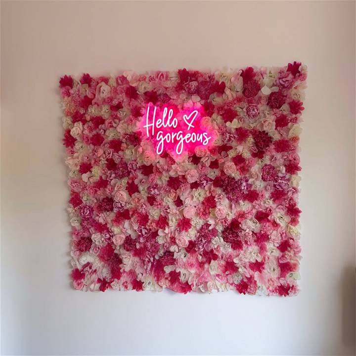 how to make a flower wall