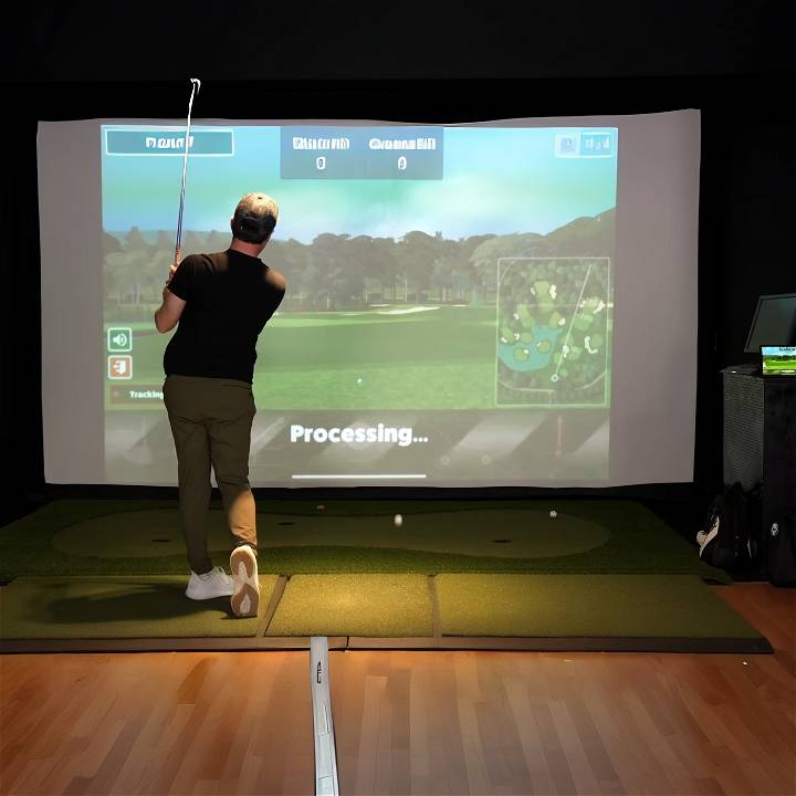 how to make a golf simulator at home