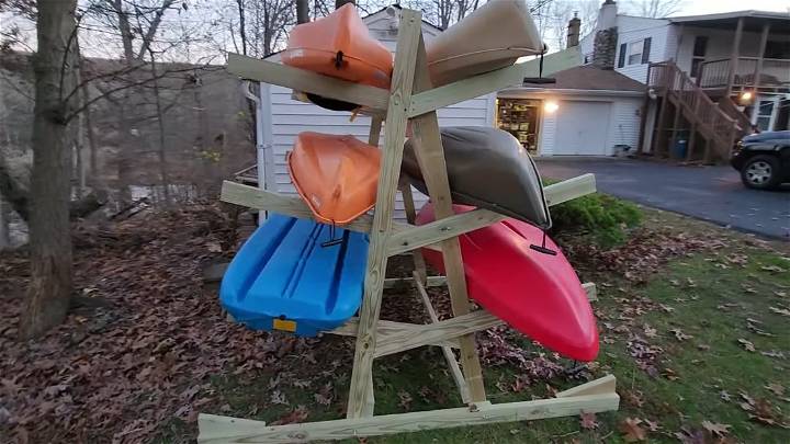 how to make a kayak rack at home