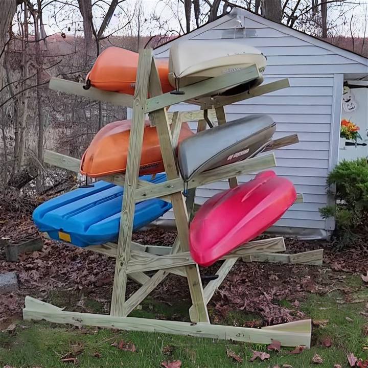 how to make a kayak rack