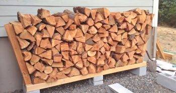 build a firewood rack at home