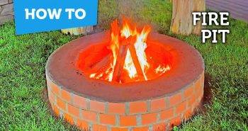 build your own brick fire pit