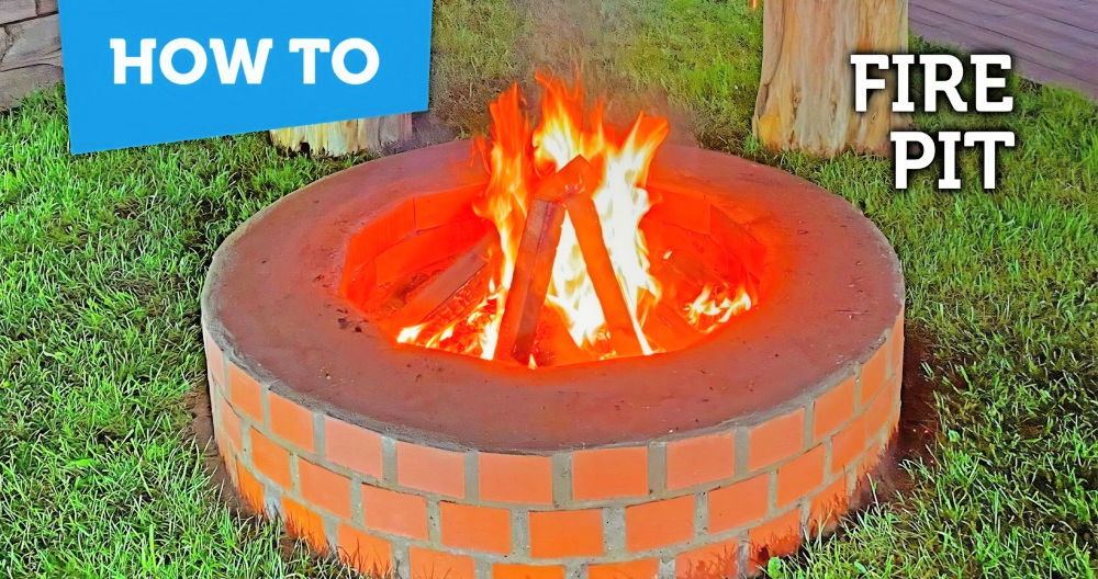 build your own brick fire pit