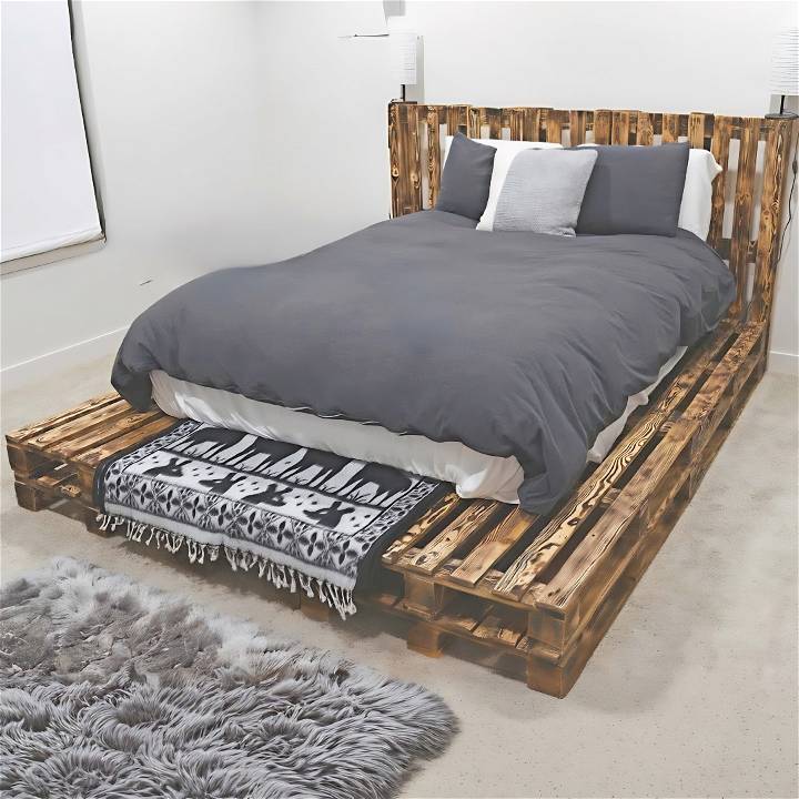 building a pallet bed with hidden storage