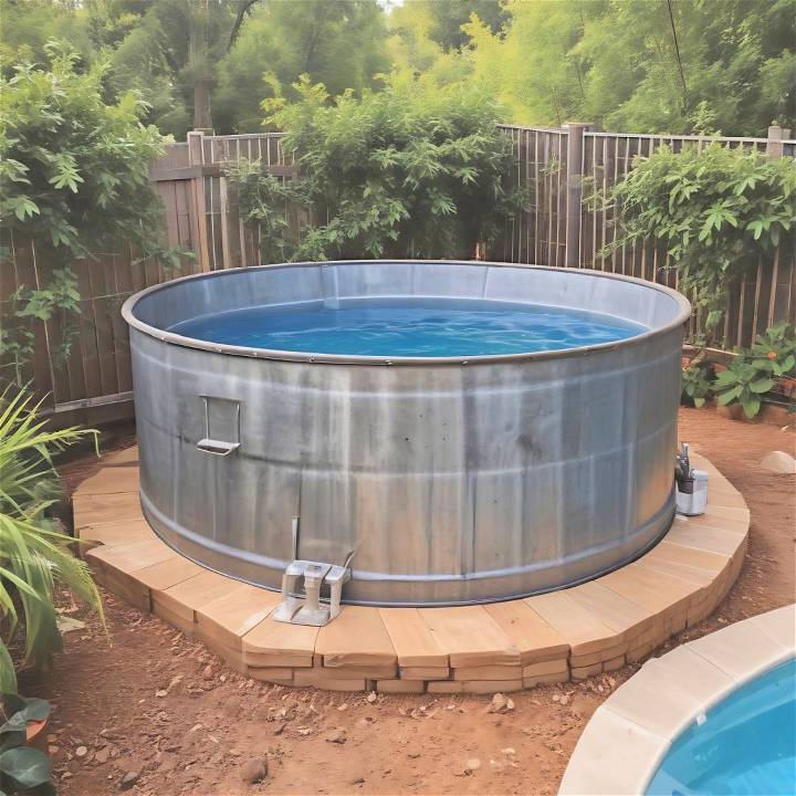 cool diy stock tank pool