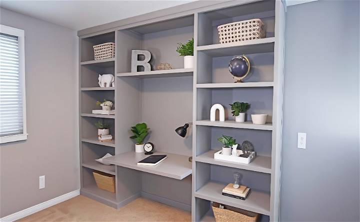 Build Your Own DIY Built-in Bookshelves