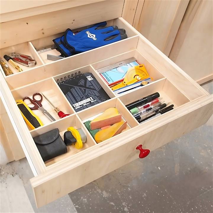 diy drawer dividers with sliding tray