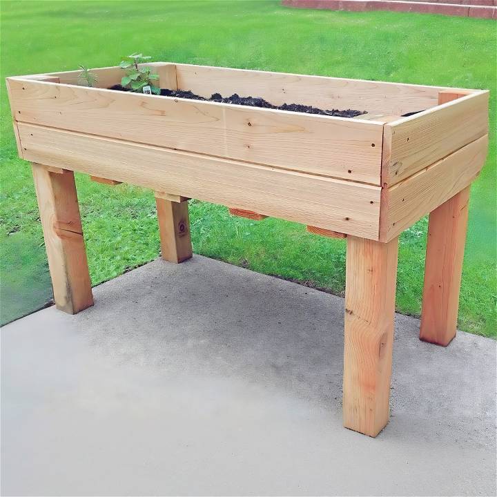 diy elevated garden bed