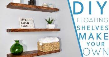 diy floating shelves