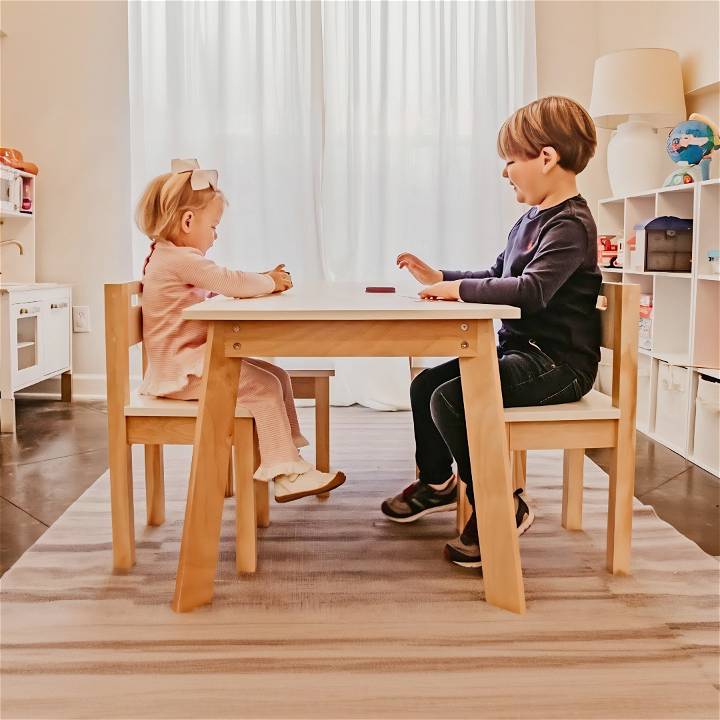 diy kid's table and chairs