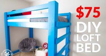 diy loft bed for small spaces