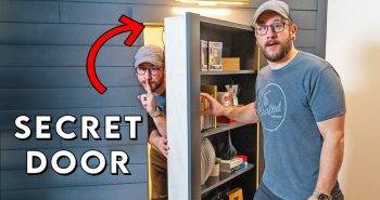 diy secret door bookcase