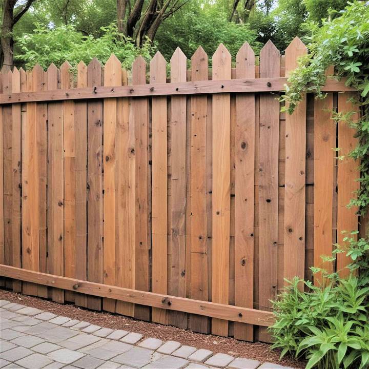 diy wooden fence