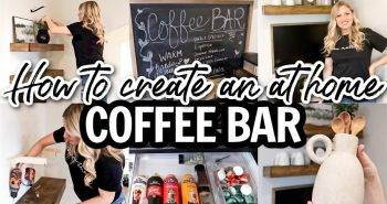 easy diy coffee bar station on a budget