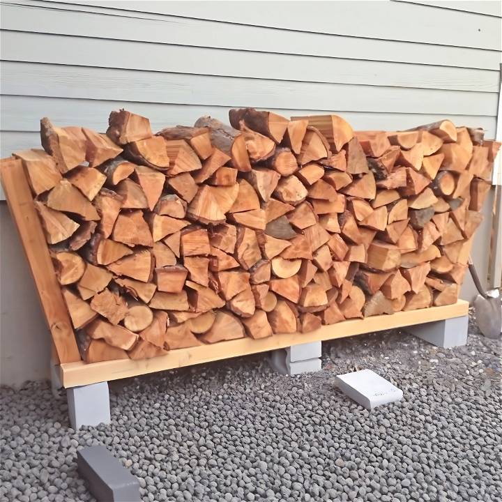 easy diy firewood rack