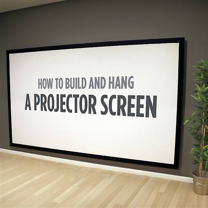 easy diy projector screen