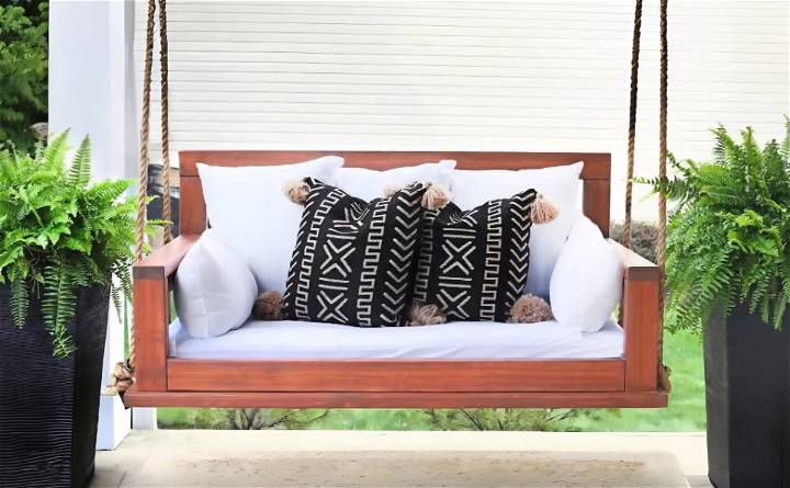 easy diy wooden porch swing