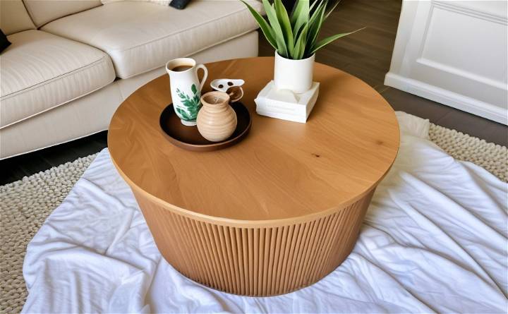 fluted coffee table plans
