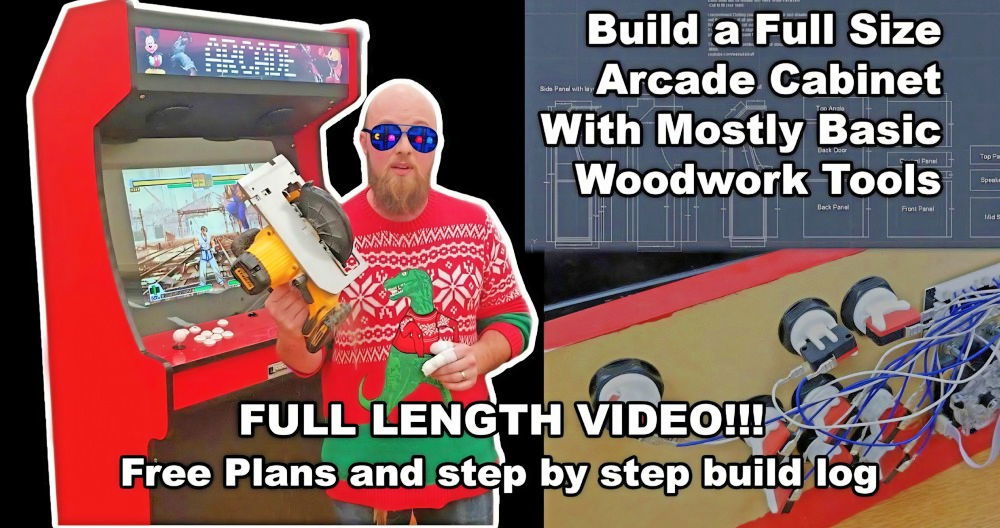 free arcade cabinet woodworking plan